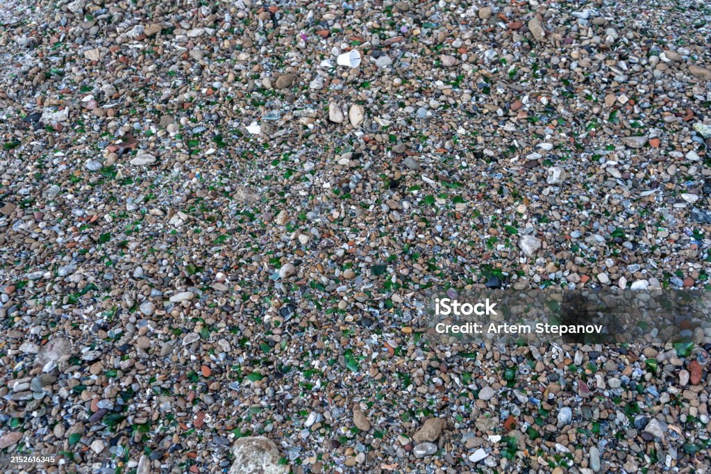 Micro Garbage Microplastics On Sand Beach Micro Plastics Garbage Tiny Trash Pieces ...