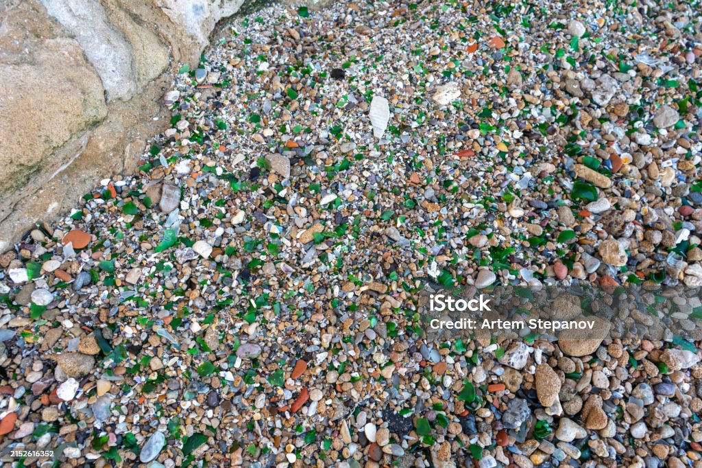 Micro Garbage Microplastics On Sand Beach Micro Plastics Garbage Tiny Trash Pieces ...