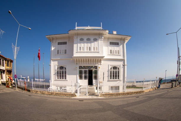The historical building where the Armistice of Mudanya was signed serves as a museum today . 10/23/2019 - Mudanya / Bursa / Türkiye