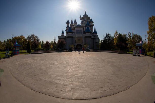 Sazova national park, fairytale castle -10/25/2019- Sazova / Eskişehir / Türkiye