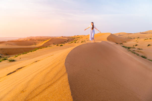 Oman Stunning landscapes in Oman - wahiba sands desert wadi shab stock pictures, royalty-free photos & images
