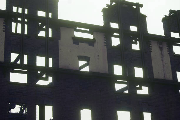 istock Partially Demolished Building Facade in London, UK 2152623934