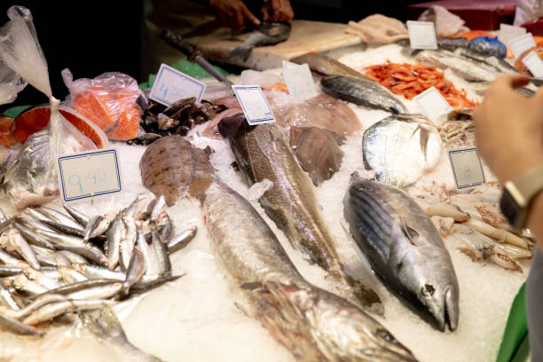 istock Fresh fish on the market 2152625601