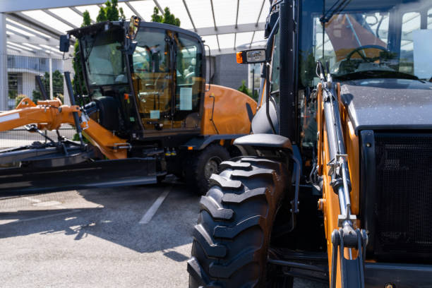 istock Fleet of yellow construction machines 2152629142