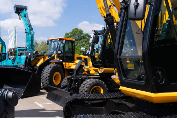 istock Fleet of yellow construction machines 2152629572