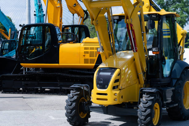 istock Fleet of yellow construction machines 2152629696