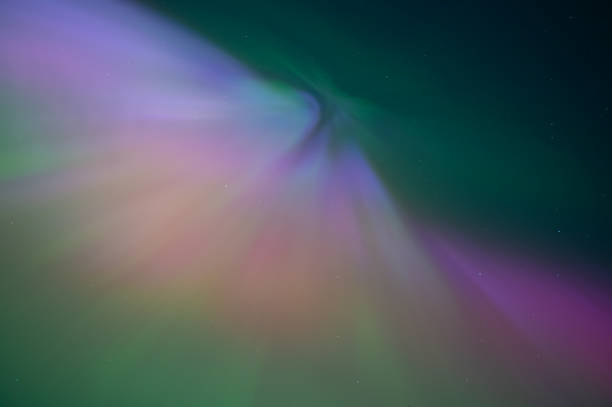 istock Looking up at a multi colored Aurora from Southern Scotland 2152631011