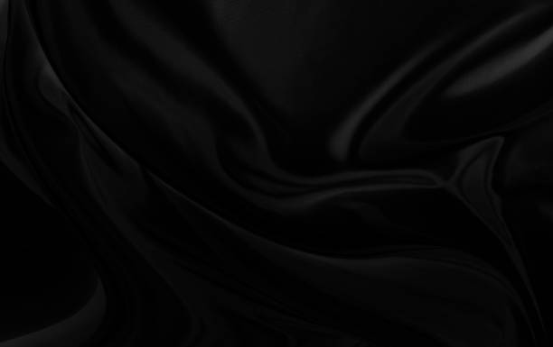 istock Black gray satin dark fabric texture luxurious shiny that is abstract silk cloth panorama background with patterns soft waves blur beautiful. 2152632129
