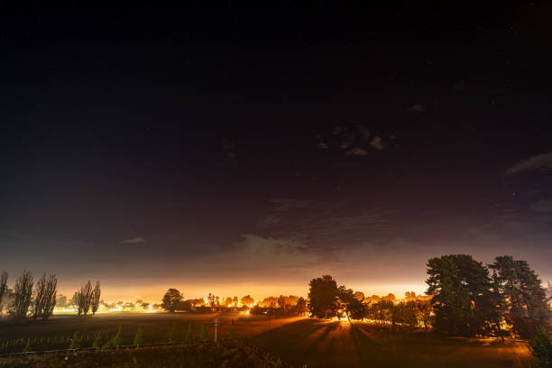 Southern lights as seen from Temuco, Chile during may 2024 solar storms