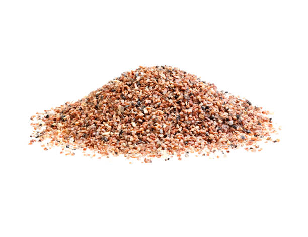 istock Red stone grit scree, stone floor grit scree for background. 2152634219