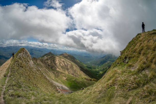 La Valle San Rufo osservata dal monte Pozzoni e scende dalle sorgenti del velino verso Cittareale nel Lazio