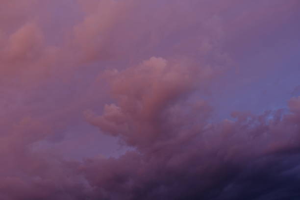 Dawn sky with colorfull clouds. Sunset landscape.
