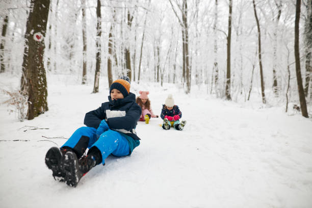istock Beautiful children enjoying winter day 2152640894