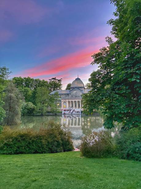 istock Sunset in the Retiro park in Madrid 2152645785