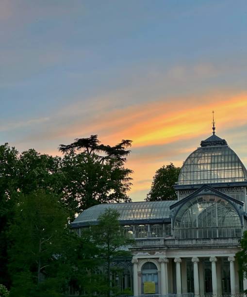 istock Sunset in the Retiro Park. Madrid 2152645808