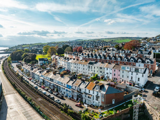 istock Drone view of Teignmouth & Shaldon, Devon, UK 2152647727