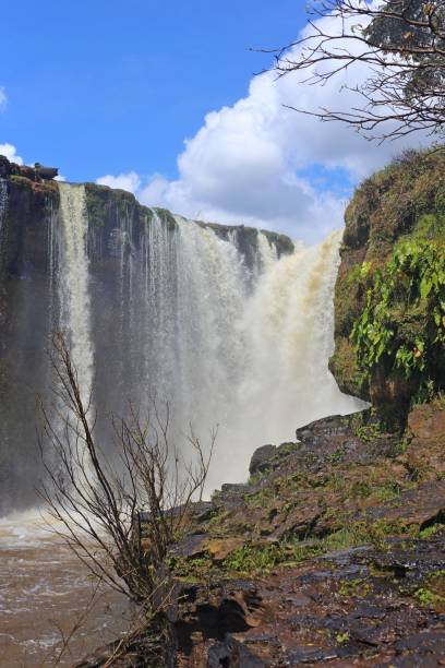 istock Scenic water flowing down seen from river side 2152655138