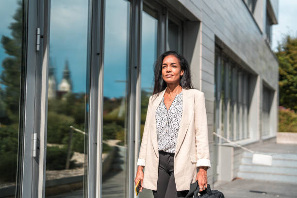istock Successful Female CEO Walking In Business Centre 2152658997