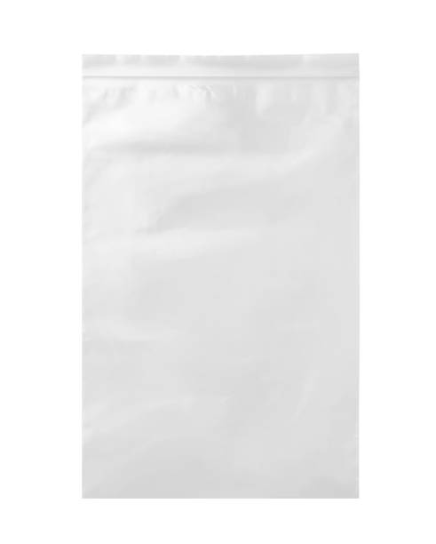 istock Clear plastic ziplock bag isolated on white background 2152663437