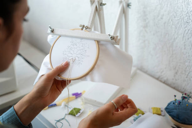 istock Threaded Dreams: Young Woman's Embroidery Business Journey 2152666305