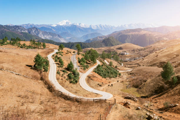 istock Tibetan rural landscape at evening time. 2152666414