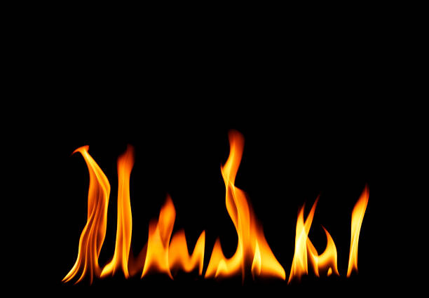 istock fire png burning flame Isolated on a black background 2152673953