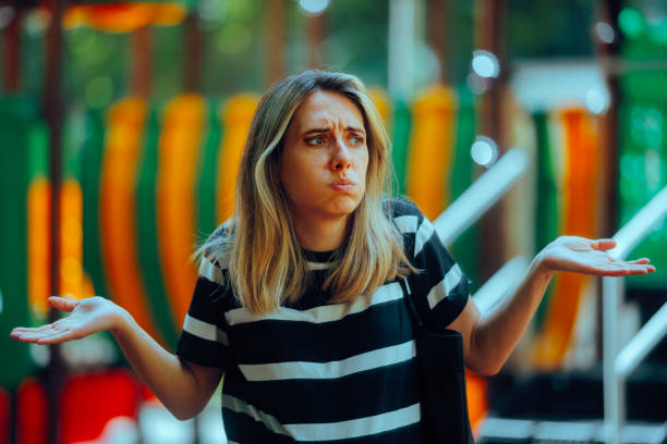 istock Puzzled Mom Shrugging Loosing Child at Playground 2152674165