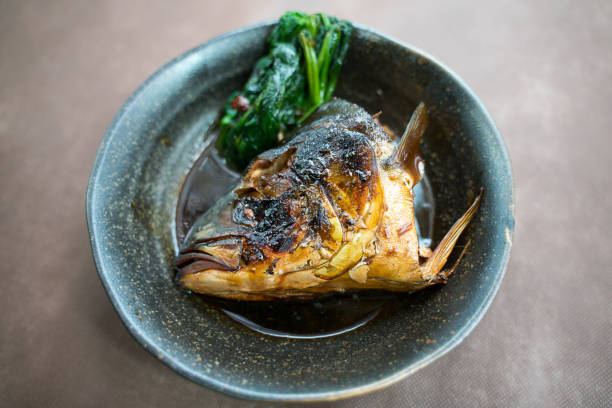 Simmered head of young yellowtail