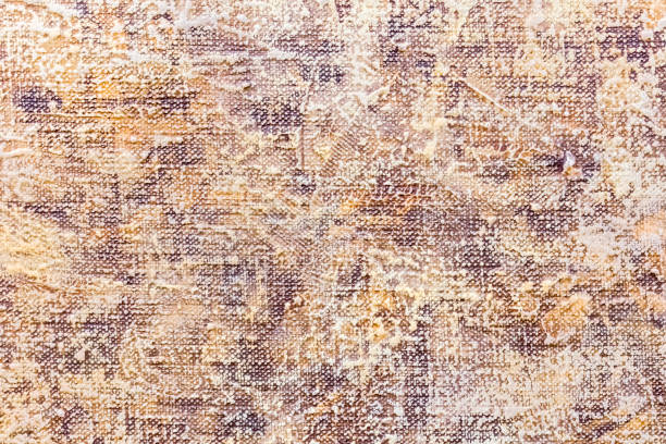 hand painted canvas with colorful blots. textured artistic background.