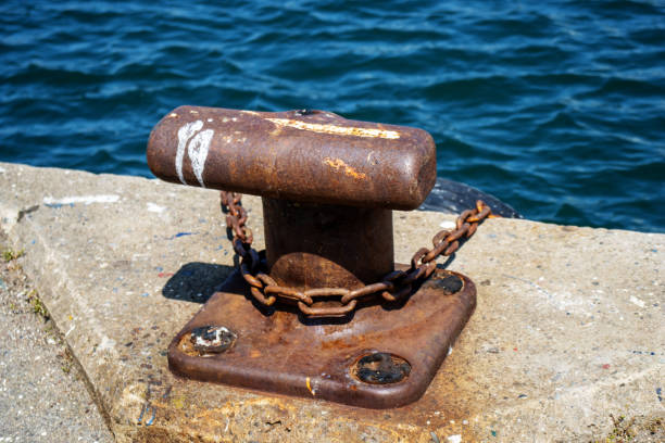 traditional mooring iron and chain