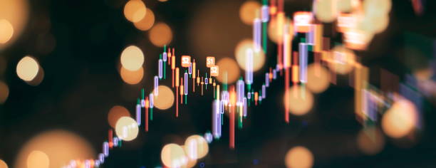 istock Charts of financial instruments with various type of indicators including volume analysis for professional technical analysis on the monitor of a computer. 2152687132