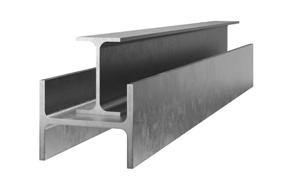 istock Steel i-beam on transparent background 2152687915