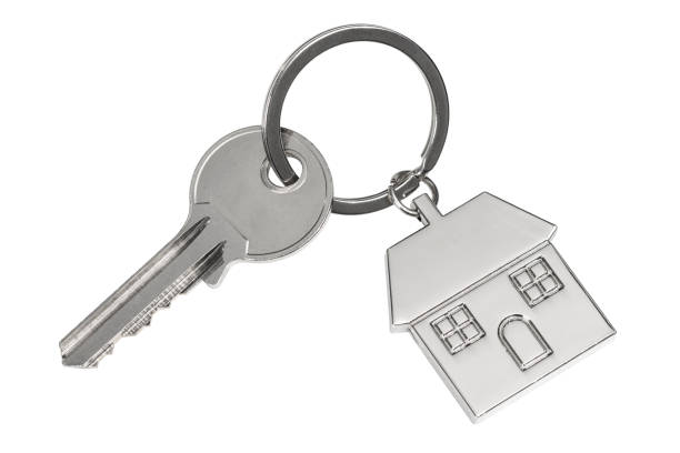 istock House keychain and key on transparent background 2152688209