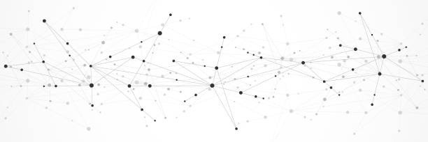 istock Vector illustration of minimalistic design with connecting the dots and lines. Abstract geometric background of science and technology concept 2152692884