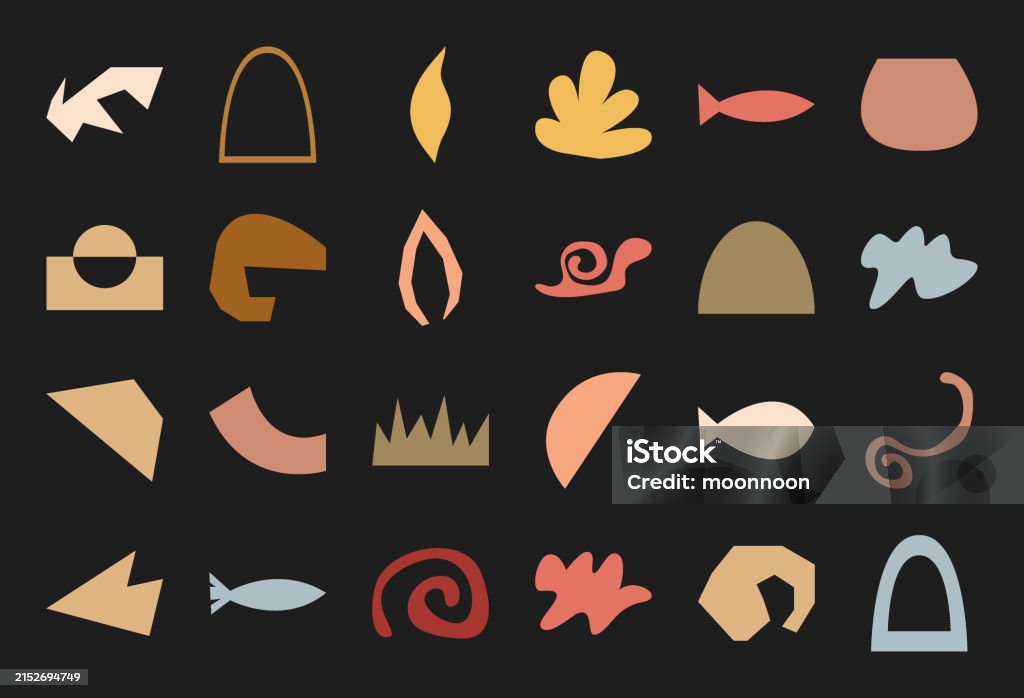 Random Vorm Trendy Abstract Random Form Design Collection Stock Illustration ...