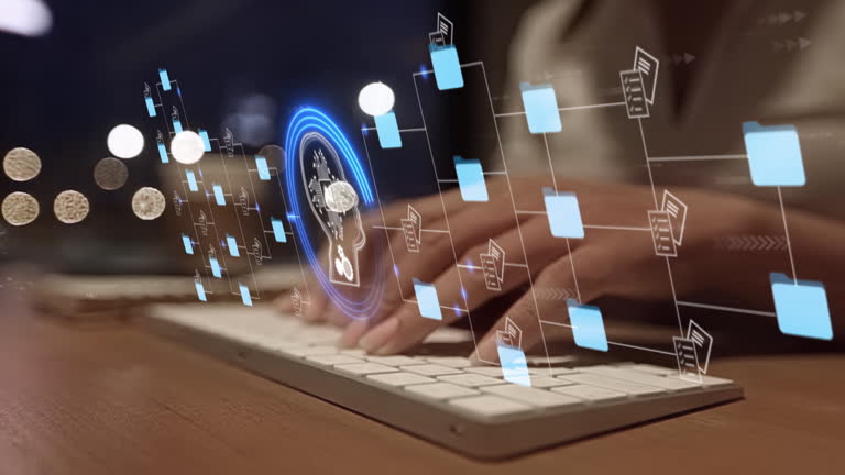 Artificial Intelligence, Document, File Folder, Manager, Paperwork, Chatbot, AI Prompt,Generative Document, Digitization, Digital Display, Organization,Data,Digitization, Automated,  Network Security, Work Tool, technology, Data, Computer File