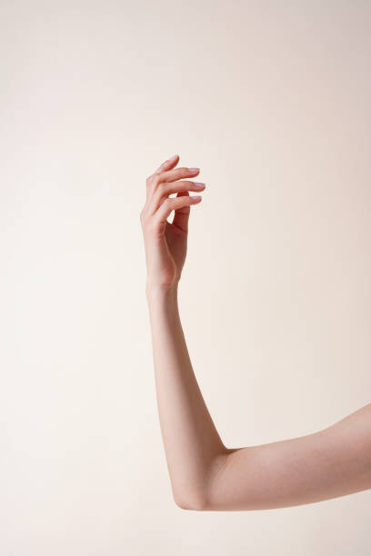 istock Asian woman's hand and beauty texture 2152696357