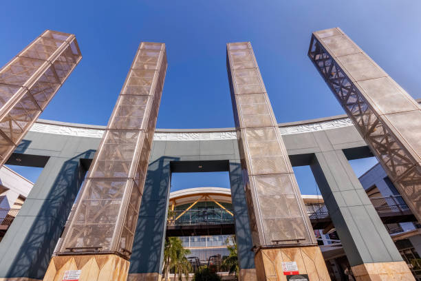 Durban, Kwazulu-Natal, South Africa - May 5, 2024: Gateway Theatre Shopping Centre main entrance at Umhlanga Rocks north of Durban city.
