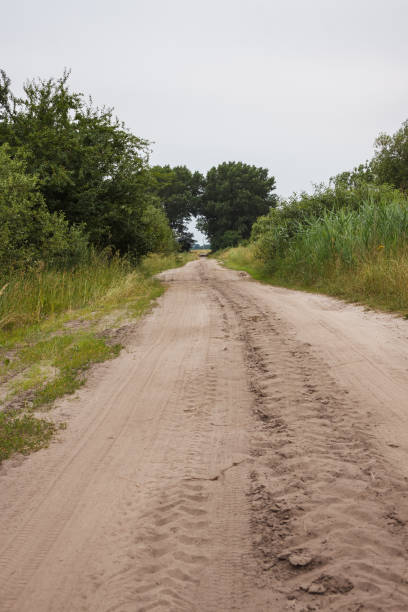 istock Old country road in summer cloudy day. 2152696521