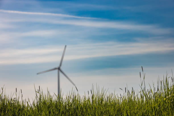 Wind turbine from the Swedish countryside.Skara - Sweden.