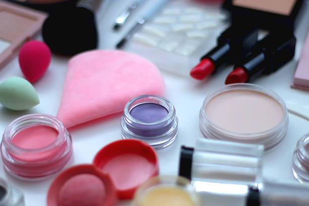 istock Various Beauty Products on White Background 2152704394