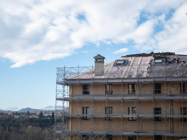 istock house roof renovation, house insulation 2152705702