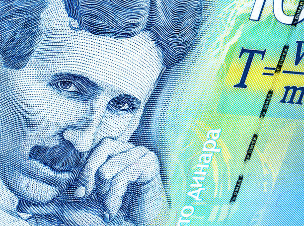 istock Nikola Tesla (1856 - 1943). Portrait from Serbian banknote 2152705790