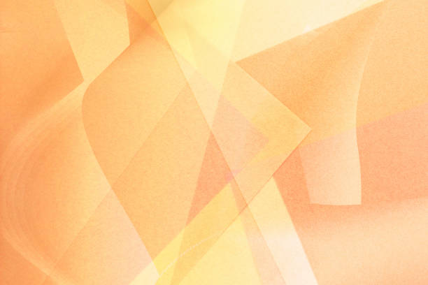 Japanese orange paper texture. natural grunge canvas abstract. geometric wave pattern. retro styled illustration.