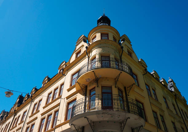istock Low angle view of building against blue sky 2152707118