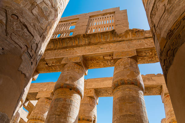 istock Pillars of the Great Hypostyle Hall from Karnak Temple, Egypt 2152707519