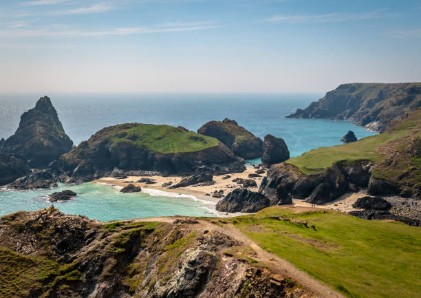 istock Rocky Cornish coastline at Kynance Cove 2152707945
