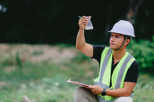 istock Marine biologist analysing water test results and algea samples 2152708076