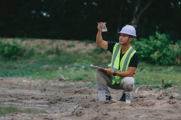 istock Marine biologist analysing water test results and algea samples 2152708082