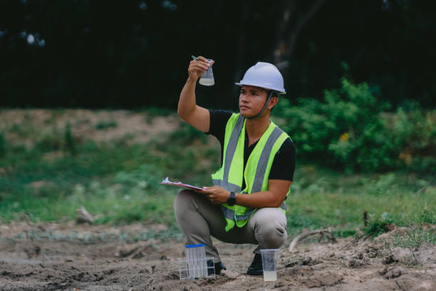 istock Marine biologist analysing water test results and algea samples 2152708088